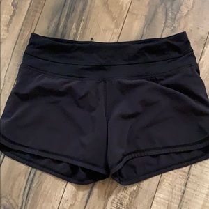 Lululemon black running shorts